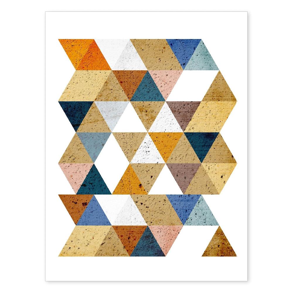 nacnic Lámina Geométrica Otoño 3 Colorida