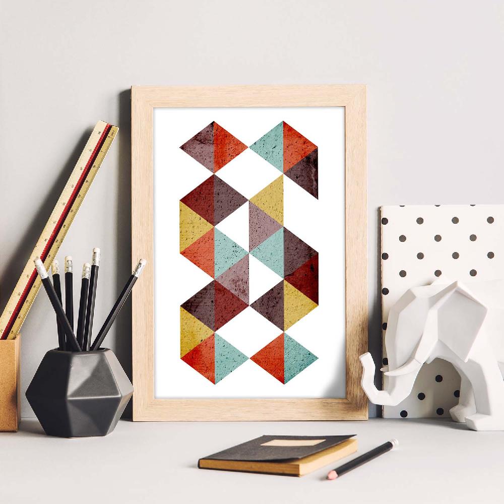 Nacnic Lámina Geométrica Otoño 5 Colorida