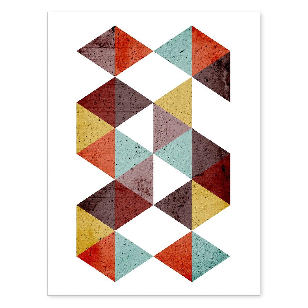 nacnic Lámina Geométrica Otoño 5 Colorida