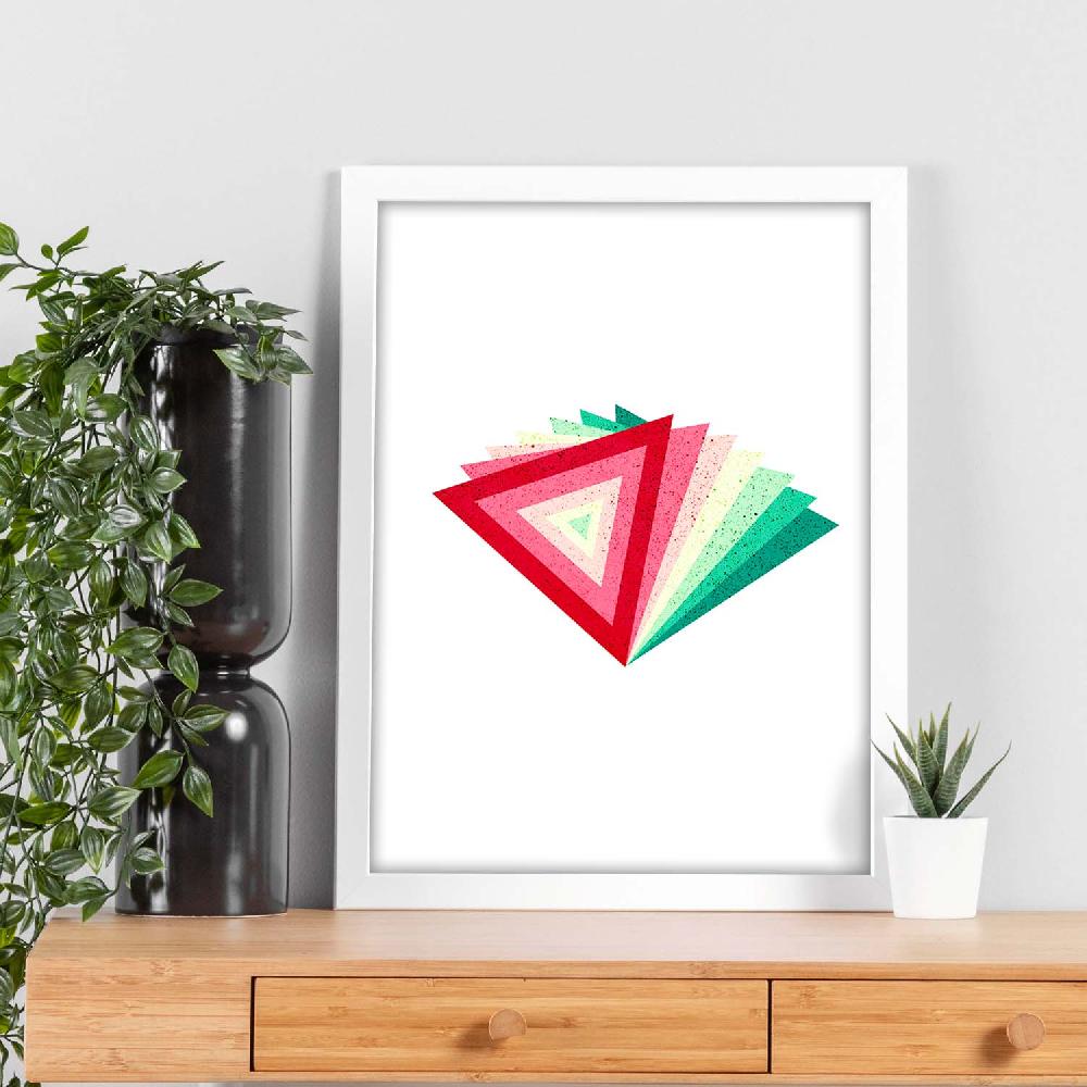 Nacnic Lámina Geométrica Pirámide Colorida