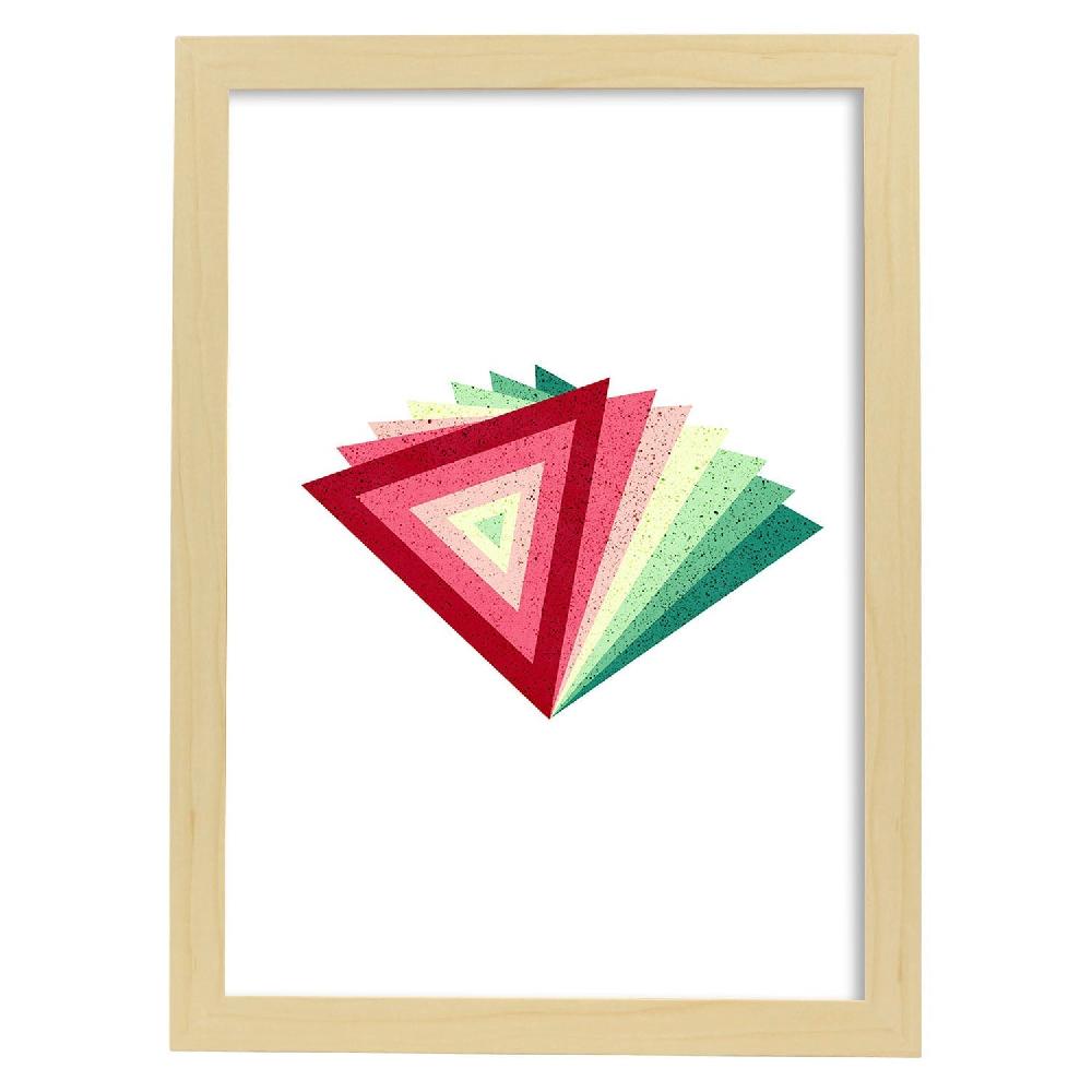 Nacnic Lámina Geométrica Pirámide Colorida
