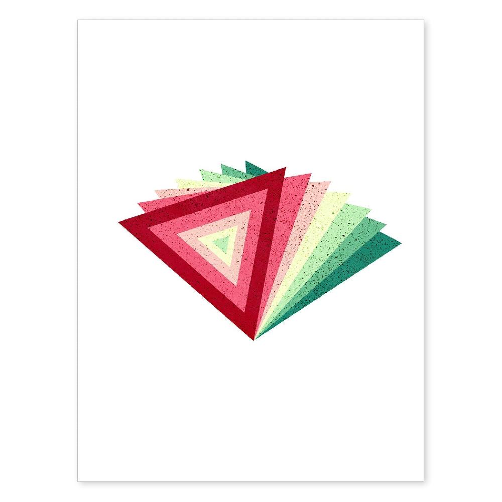 nacnic Lámina Geométrica Pirámide Colorida