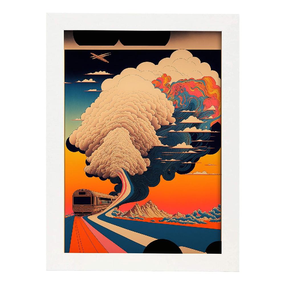 Nacnic Nacnic Lámina Geométrica Psicodélica Ukiyo 3