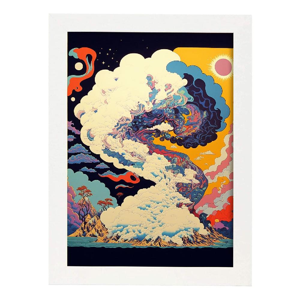 Nacnic Nacnic Lámina Geométrica Psicodélica Ukiyo 4