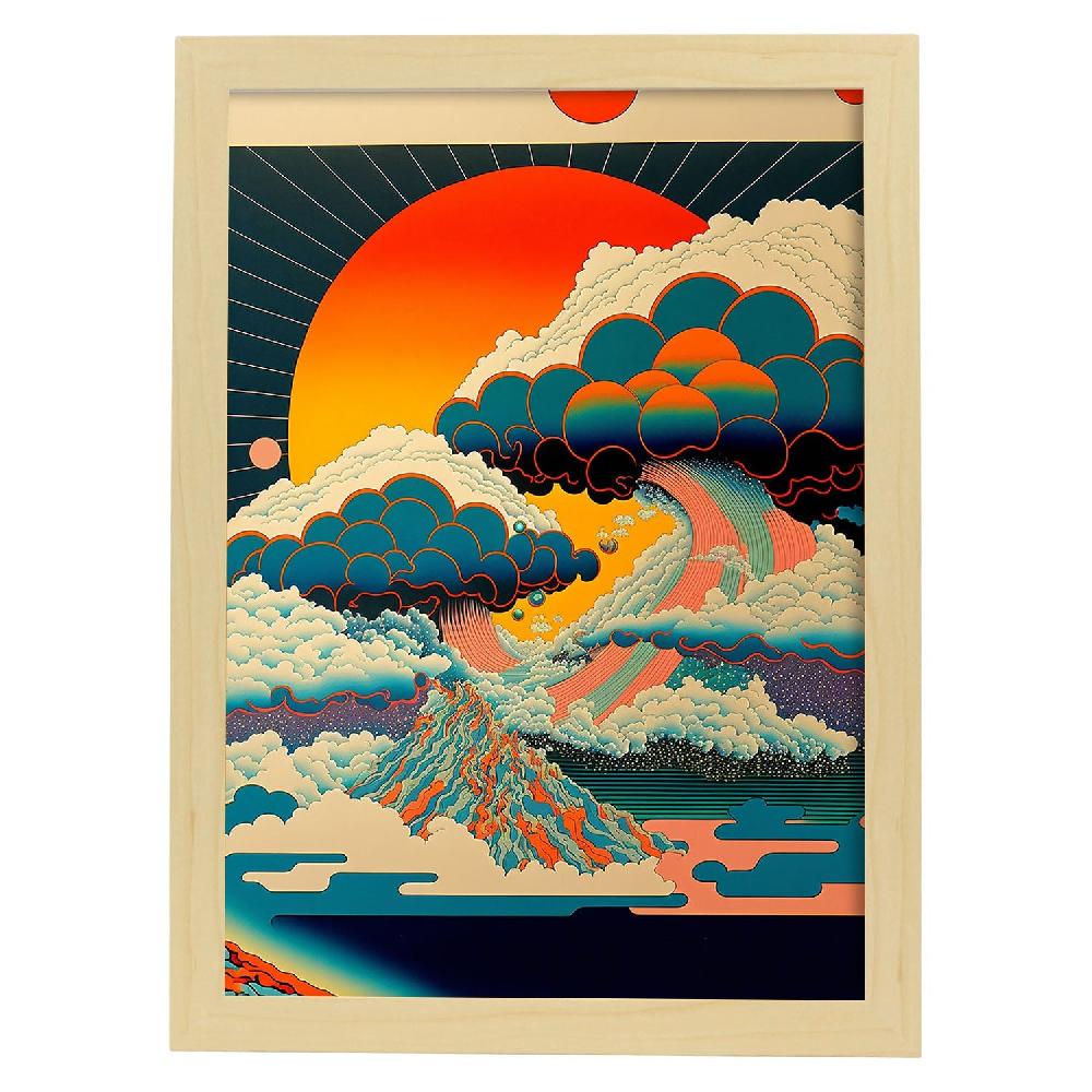 Nacnic Nacnic Lámina Geométrica Psicodélica Ukiyo 5