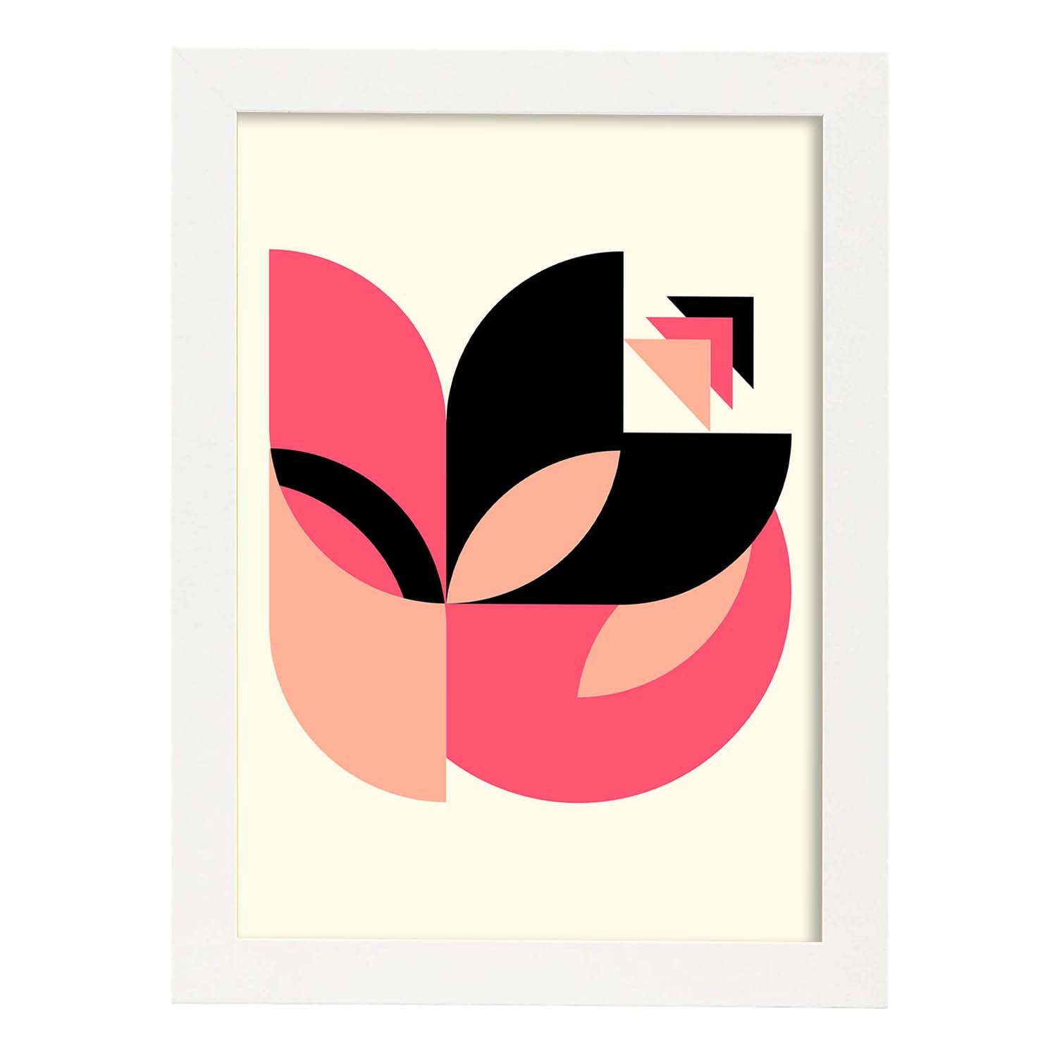 Nacnic Lámina Geométrica Rosa 1 En Tonos Pastel