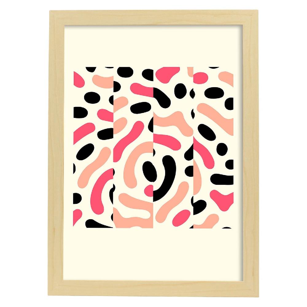 Nacnic Lámina Geométrica Rosa 10 En Tonos Pastel
