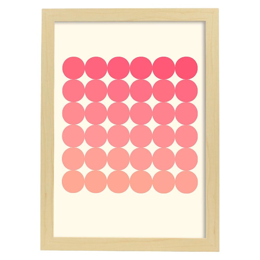 Nacnic Lámina Geométrica Rosa 9 En Tonos Pastel