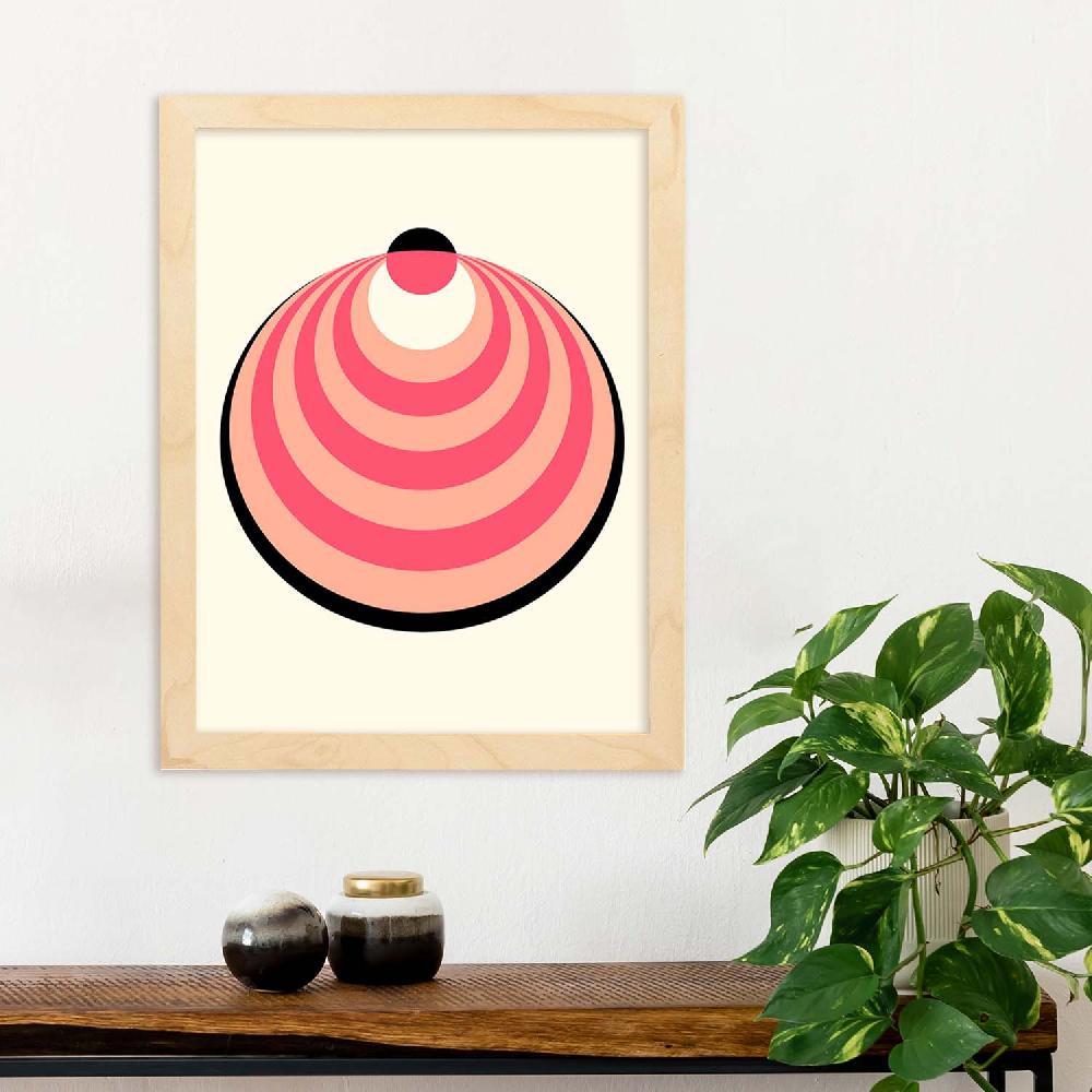 Nacnic Lámina Geométrica Rosa Pastel 8