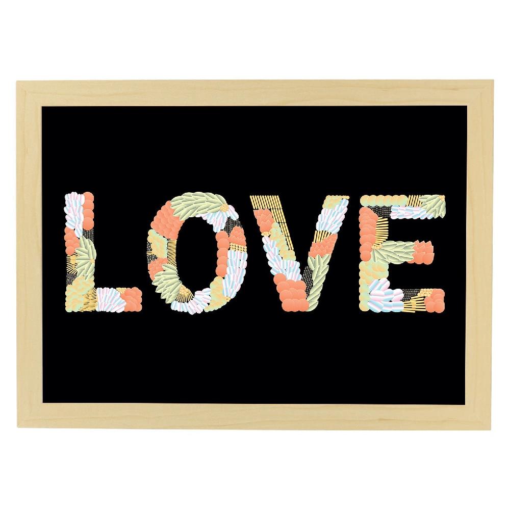 Nacnic Lámina Ilustrada Con Mensajes Felices 'Love'