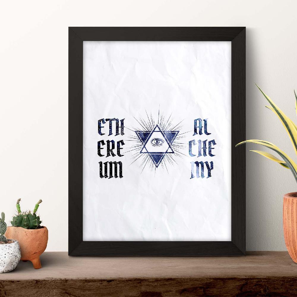 Nacnic Lámina Ilustrada De Alquimia Y Magia Oculta