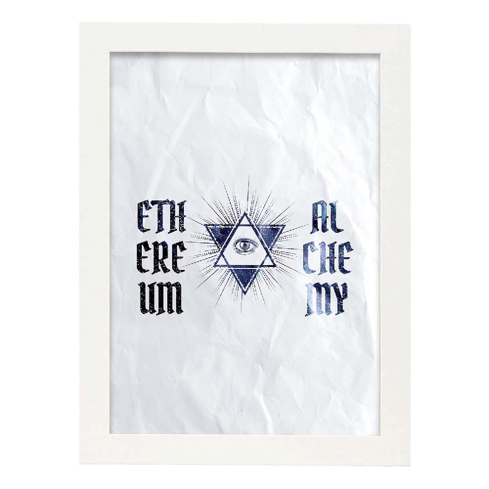 Nacnic Lámina Ilustrada De Alquimia Y Magia Oculta