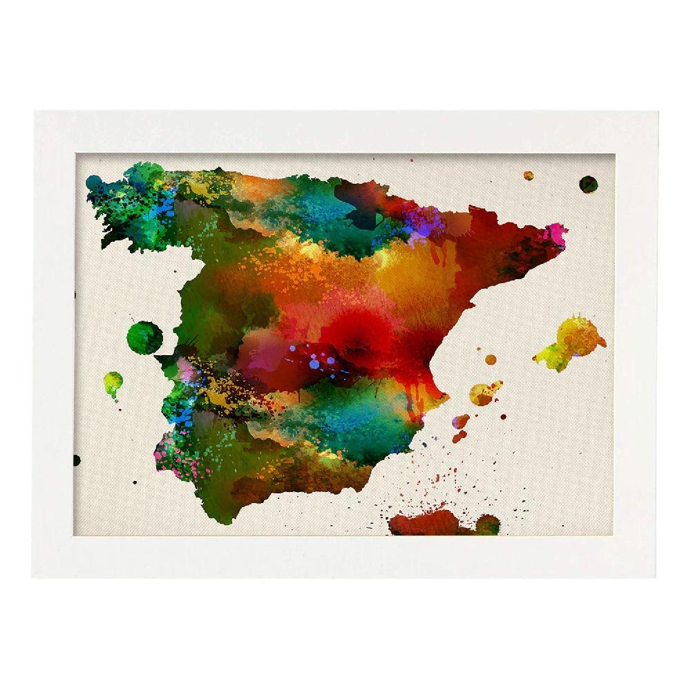 Nacnic Lámina Ilustrada De Mapa De España 3