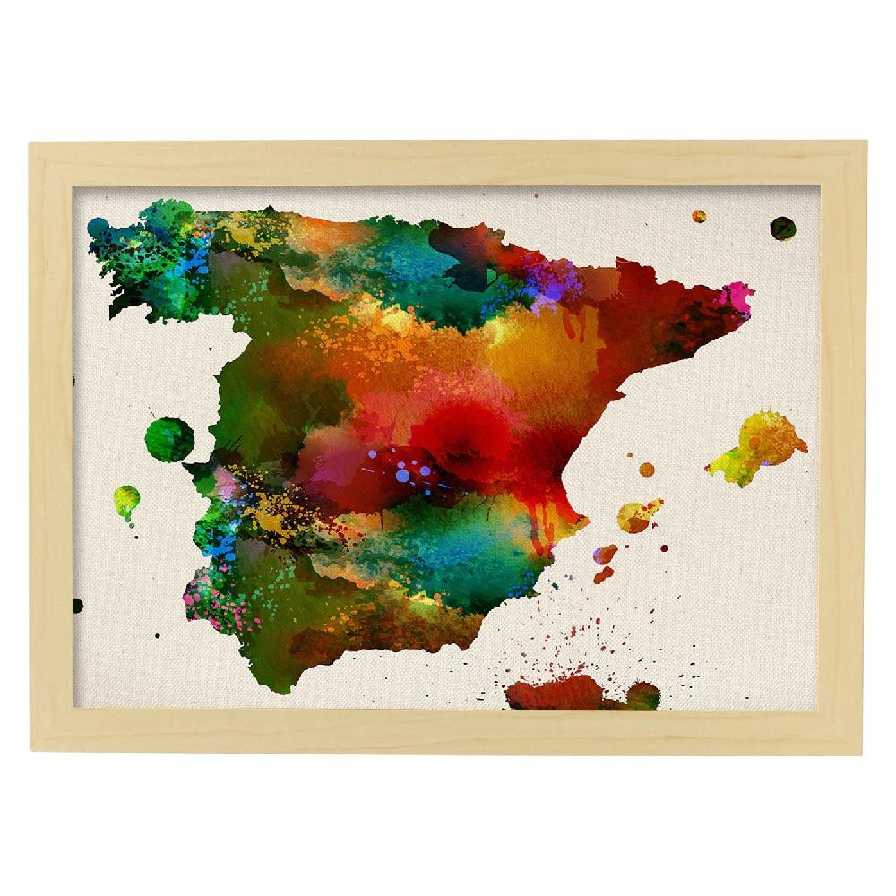 Nacnic Lámina Ilustrada De Mapa De España 3