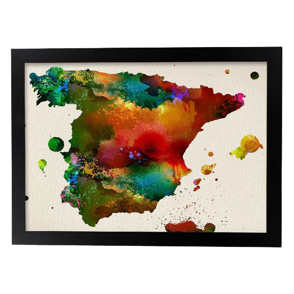 Nacnic Lámina Ilustrada De Mapa De España 3