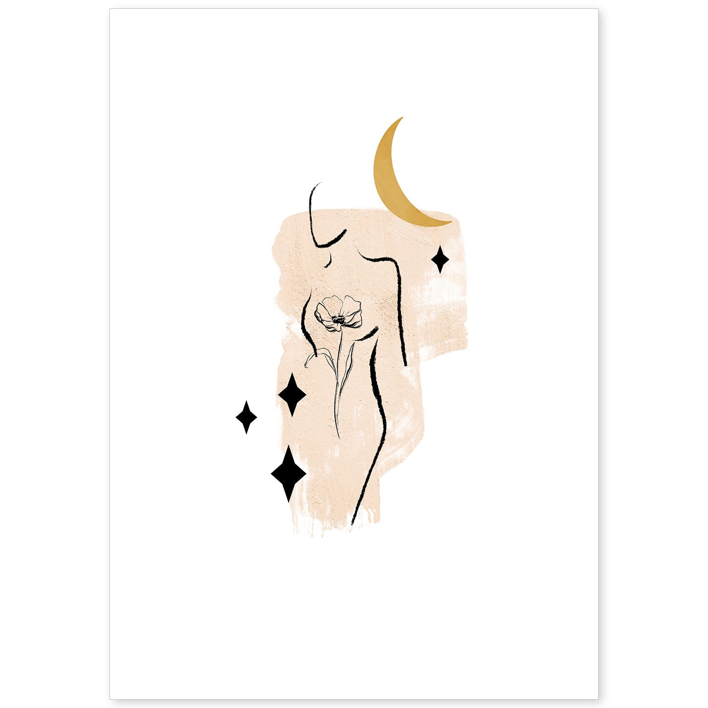 nacnic Lámina Ilustrada de Mujer 'Mujeres 25'