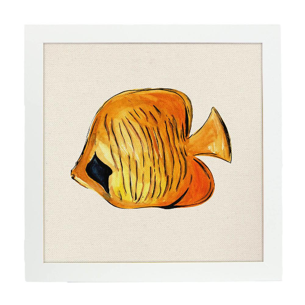 Nacnic Lámina Ilustrada De Pececito Amarillo