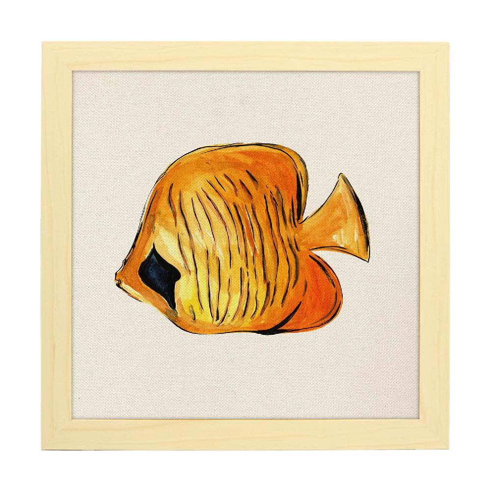 Nacnic Lámina Ilustrada De Pececito Amarillo
