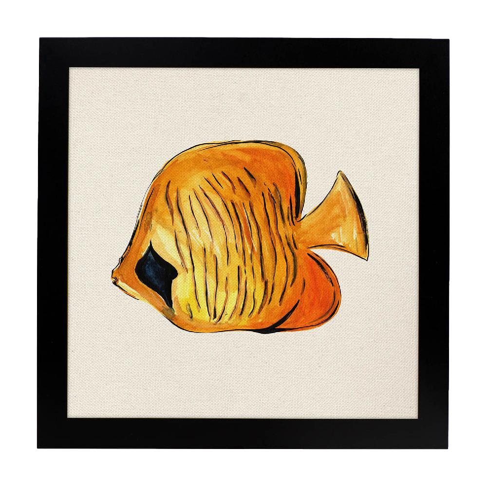 Nacnic Lámina Ilustrada De Pececito Amarillo