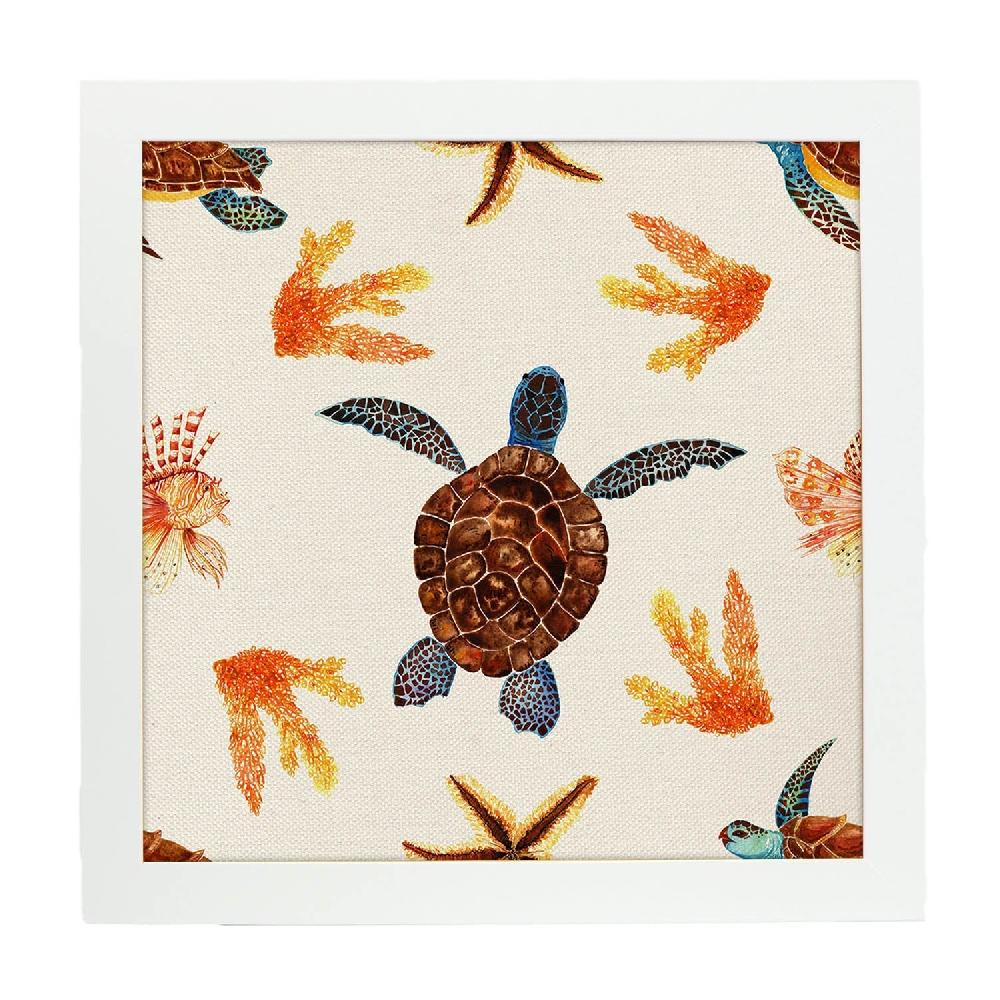 Nacnic Lámina Ilustrada De Tortugas Y Ranas