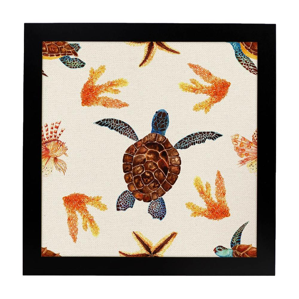 Nacnic Lámina Ilustrada De Tortugas Y Ranas