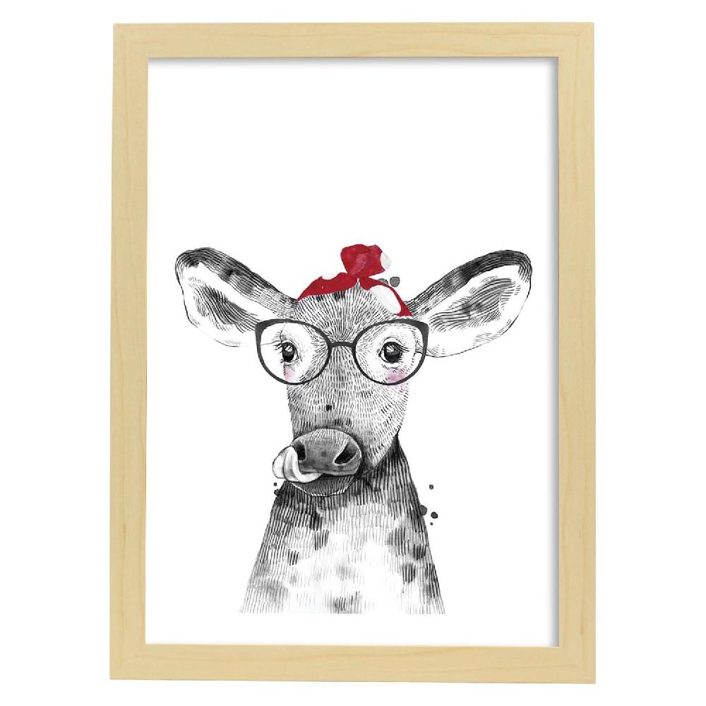 Nacnic Lámina Infantil De Vaca Con Pañuelo