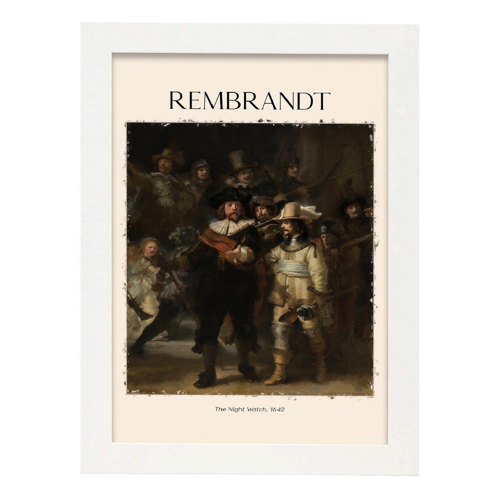Nacnic Lámina Inspirada En Rembrandt