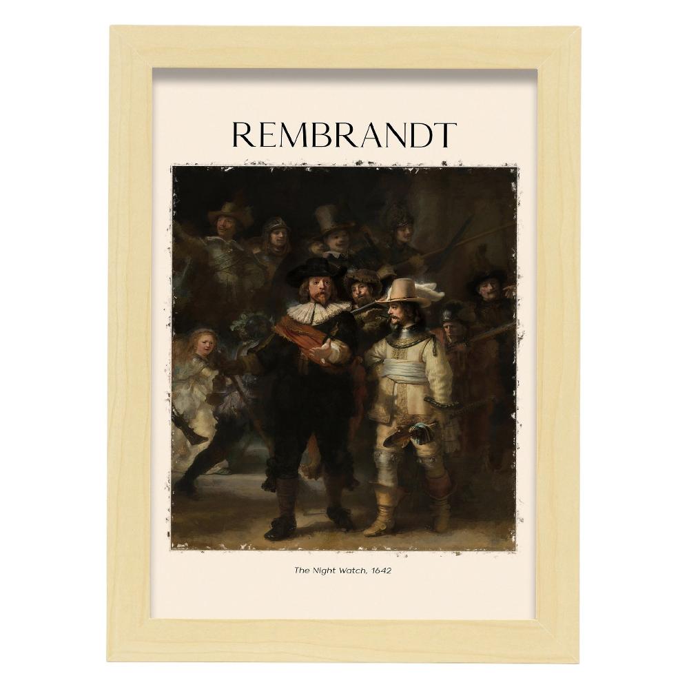 Nacnic Lámina Inspirada En Rembrandt