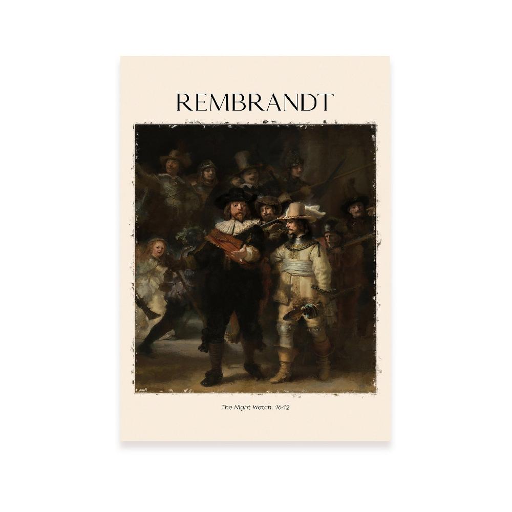 nacnic Lámina inspirada en Rembrandt