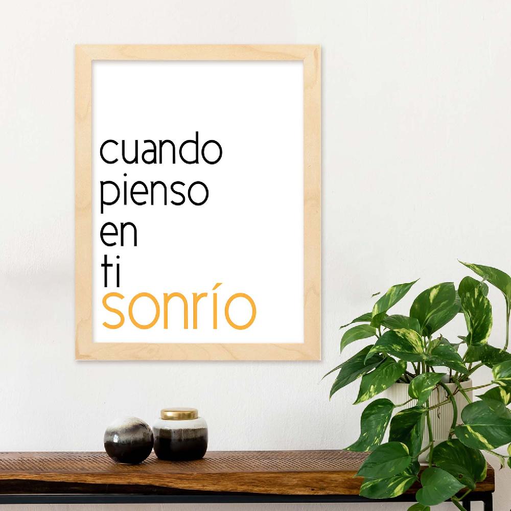 Nacnic Lámina Mensaje Feliz Sonrisa