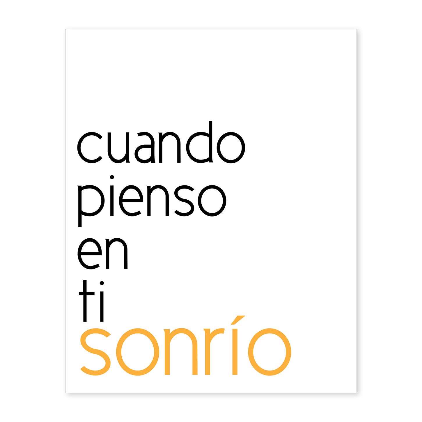 nacnic Lámina Mensaje Feliz Sonrisa