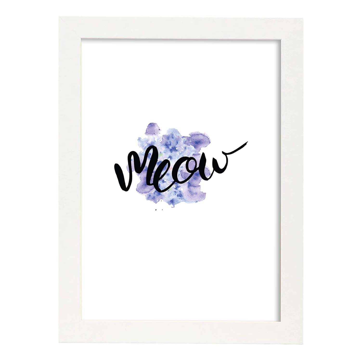 Nacnic Lámina Meow Con Mensajes Felices Coloridos