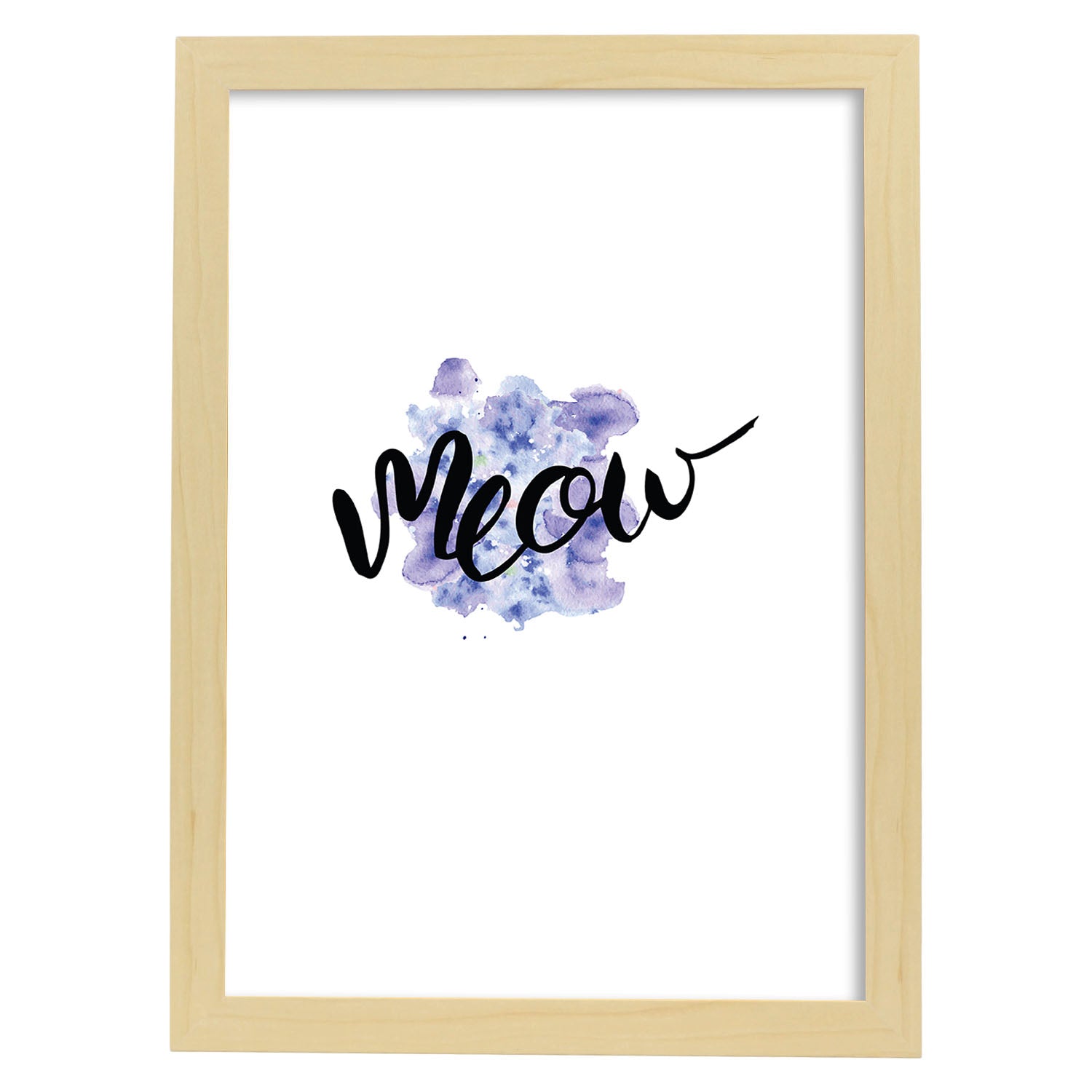 Nacnic Lámina Meow Con Mensajes Felices Coloridos