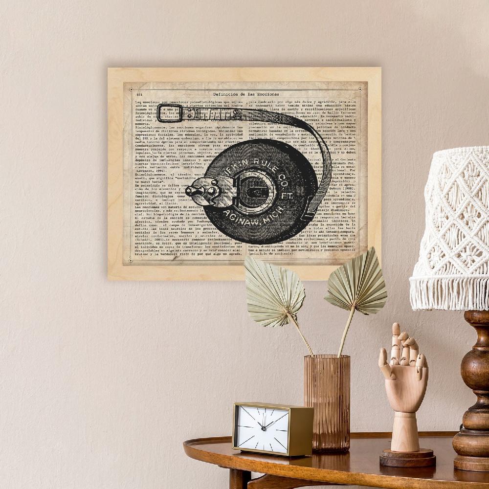 nacnic Lámina Metro de Objetos Vintage en Español