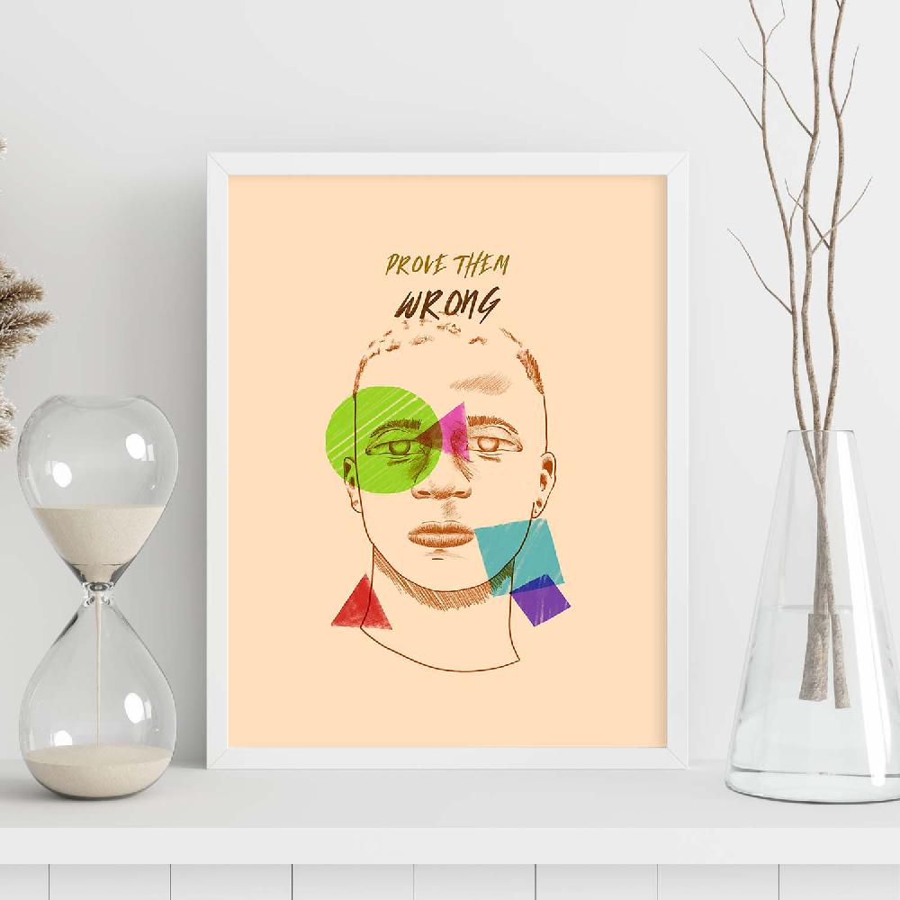 Nacnic Lámina Minimalista Colorida Con Mensaje