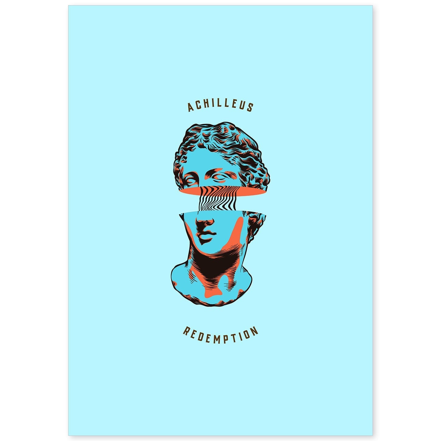 nacnic Lámina Minimalista de Aquiles