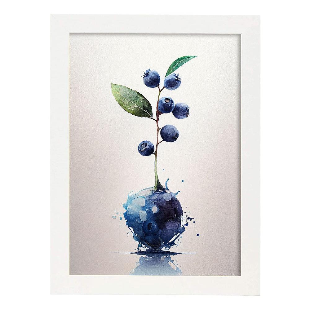 Nacnic Nacnic Lámina Minimalista De Arándano Azul_2