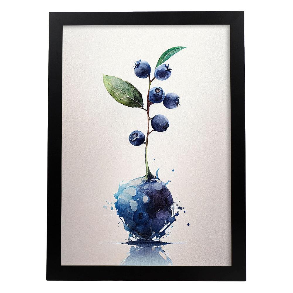 nacnic Nacnic Lámina Minimalista de Arándano Azul_2