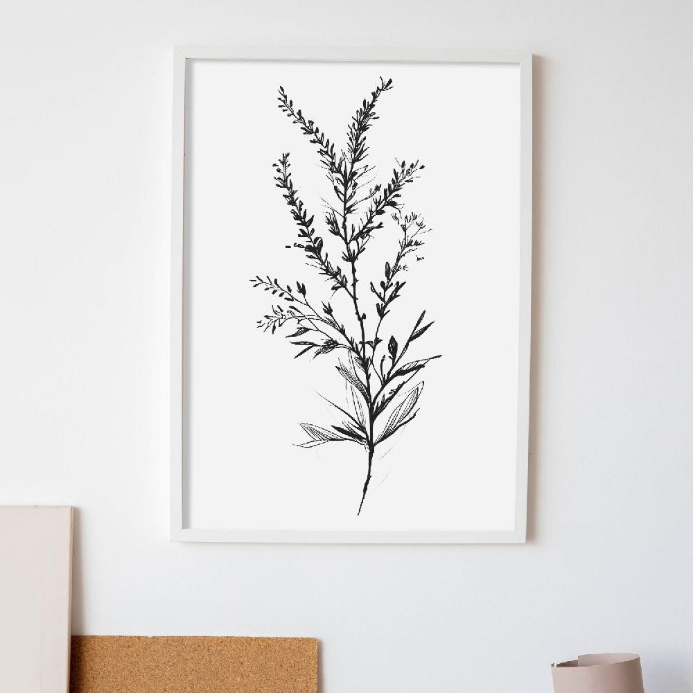 Nacnic Nacnic Lámina Minimalista De Arte Líneo Heather_3