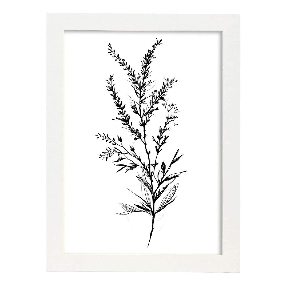 Nacnic Nacnic Lámina Minimalista De Arte Líneo Heather_3