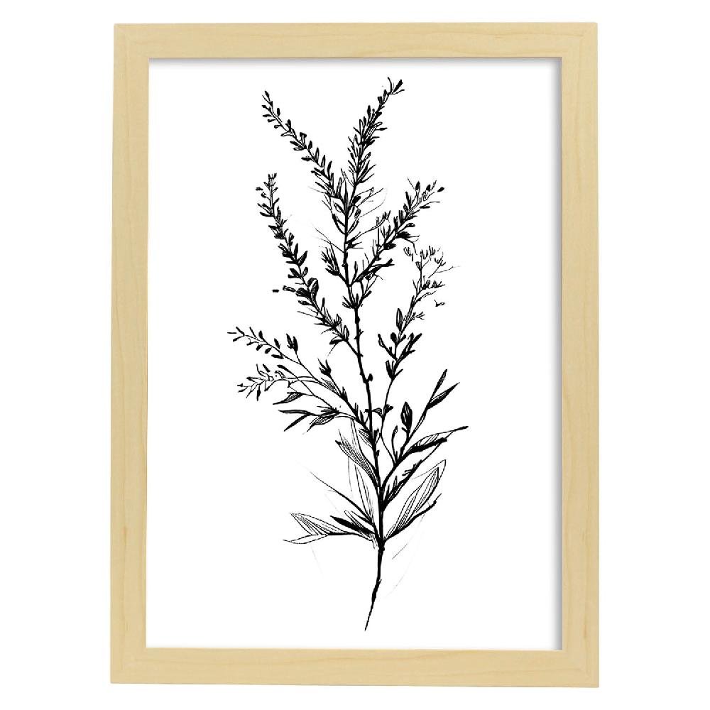 Nacnic Nacnic Lámina Minimalista De Arte Líneo Heather_3