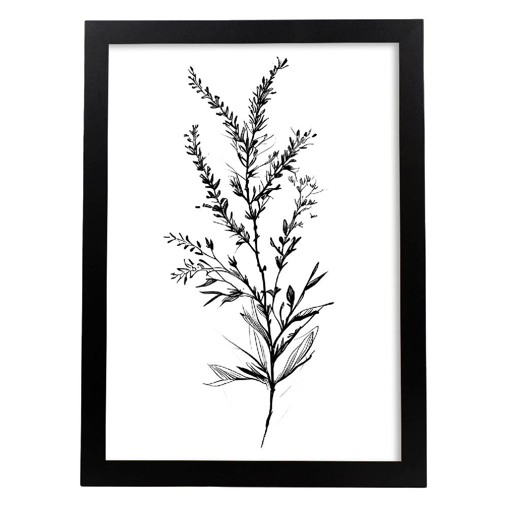 nacnic Nacnic Lámina Minimalista de Arte Líneo Heather_3