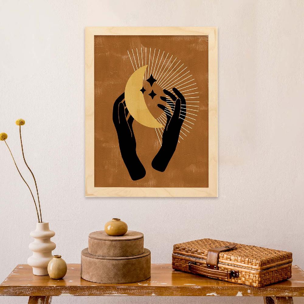 Nacnic Lámina Mística Con Soles Y Lunas