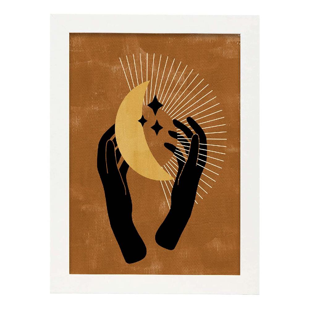 Nacnic Lámina Mística Con Soles Y Lunas