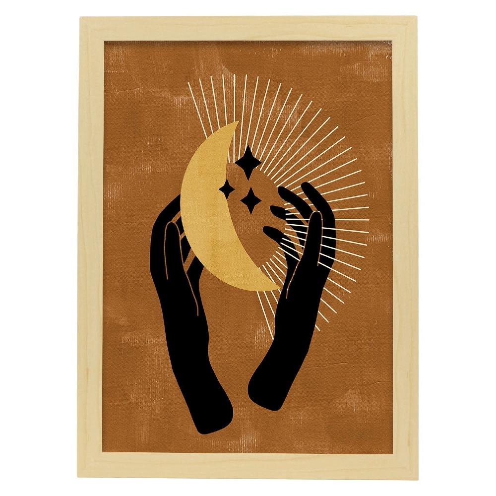 Nacnic Lámina Mística Con Soles Y Lunas