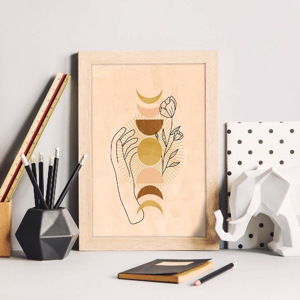 Nacnic Lámina Mística De Soles Y Lunas
