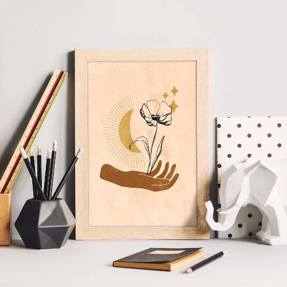 Nacnic Lámina Mística De Soles Y Lunas