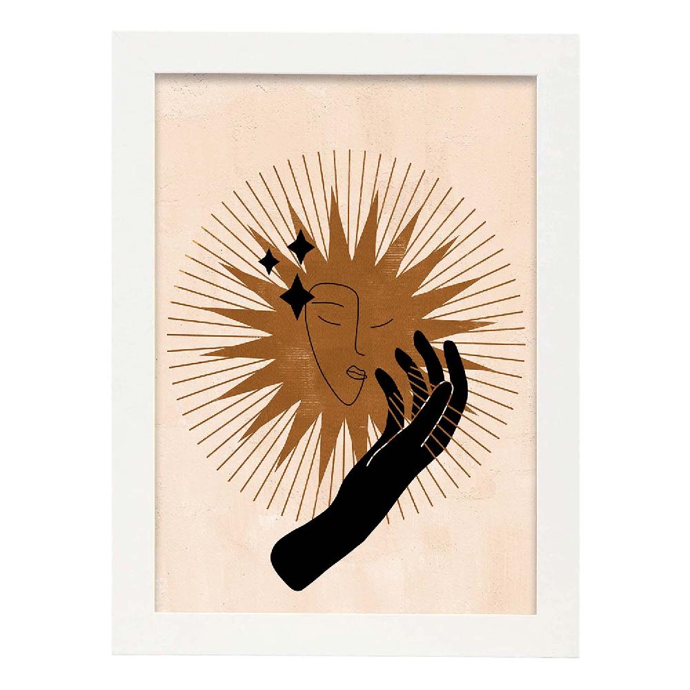 Nacnic Lámina Mística De Soles Y Lunas