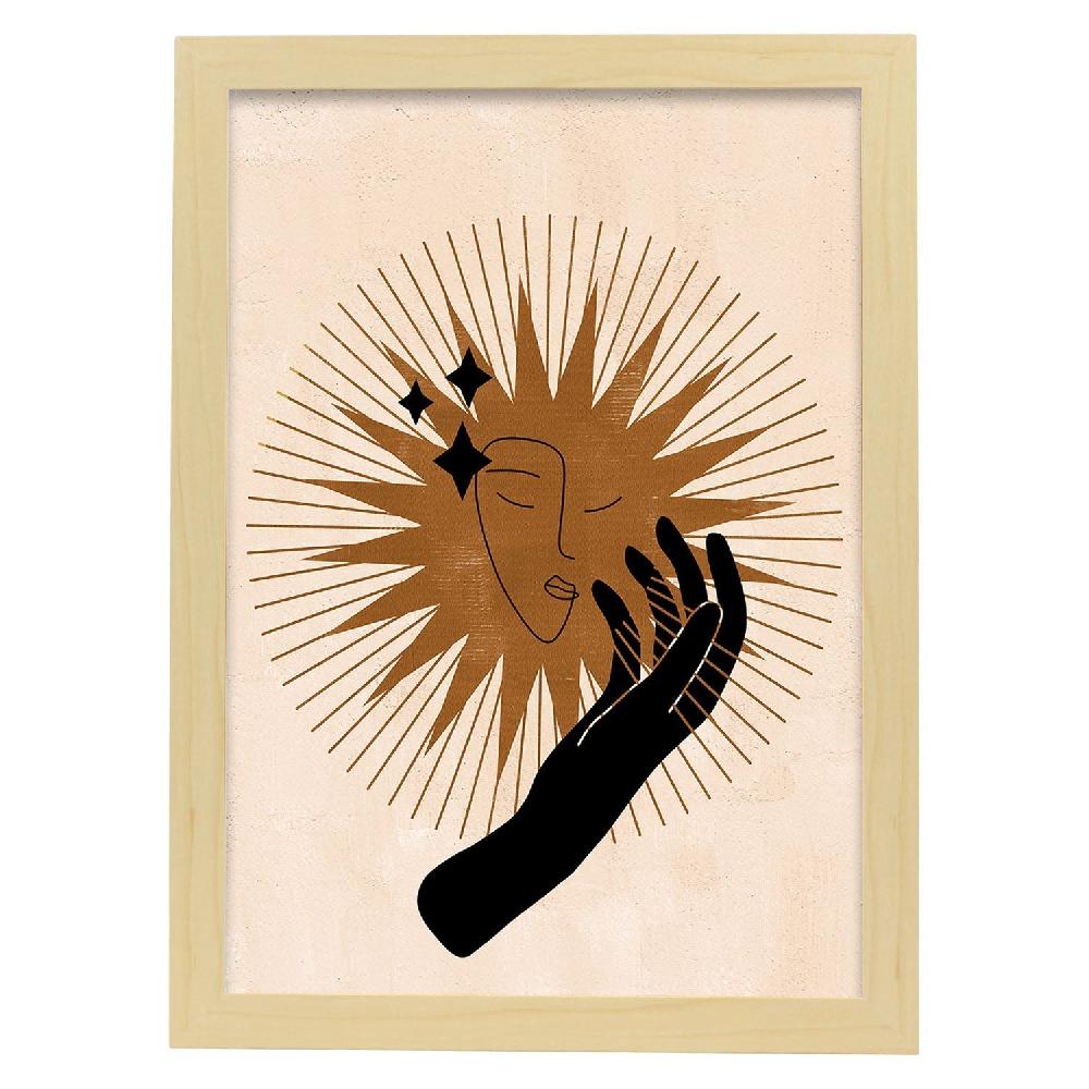 Nacnic Lámina Mística De Soles Y Lunas