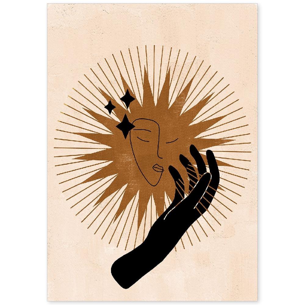 nacnic Lámina Mística de Soles y Lunas